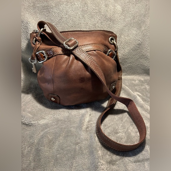 Fossil Handbags - Fossil Genuine Leather Crossbody Bag